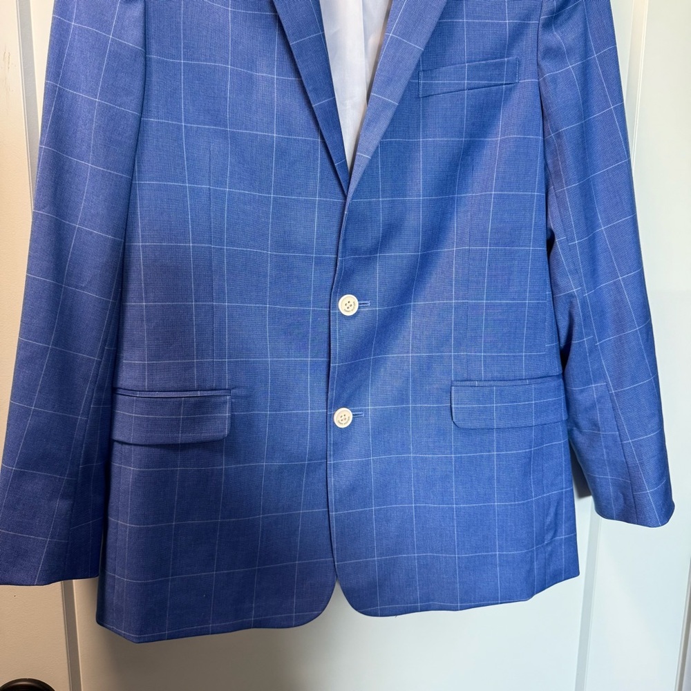Tommy Hilfiger Blue Plaid Blazer - Picture 2 of 6